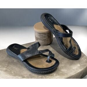 B.O.C Born Women's Size 8M Brown Toe Ring Sandals Laurina Slip On Shoes -Summer